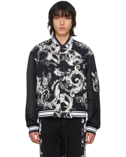 Versace Jeans Couture Watercolor Bomber Jacket