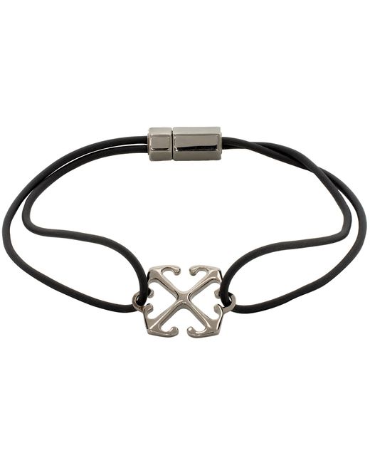 Off-White Gunmetal Arrow Cable Bracelet