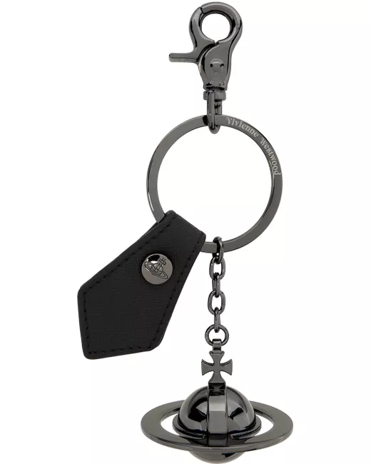 Vivienne Westwood Gunmetal 3D Orb Keychain