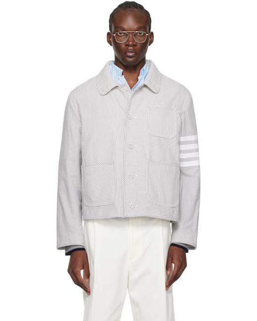Thom Browne Unconstructed 4-Bar Jacket