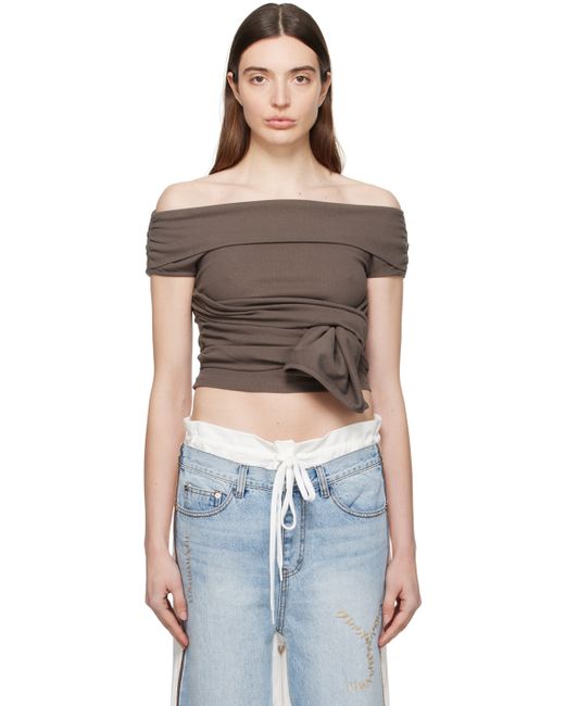 Open Yy Knotted T-Shirt