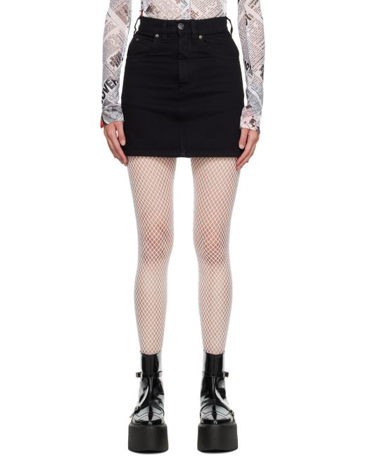 Charles Jeffrey Loverboy Studded Denim Miniskirt