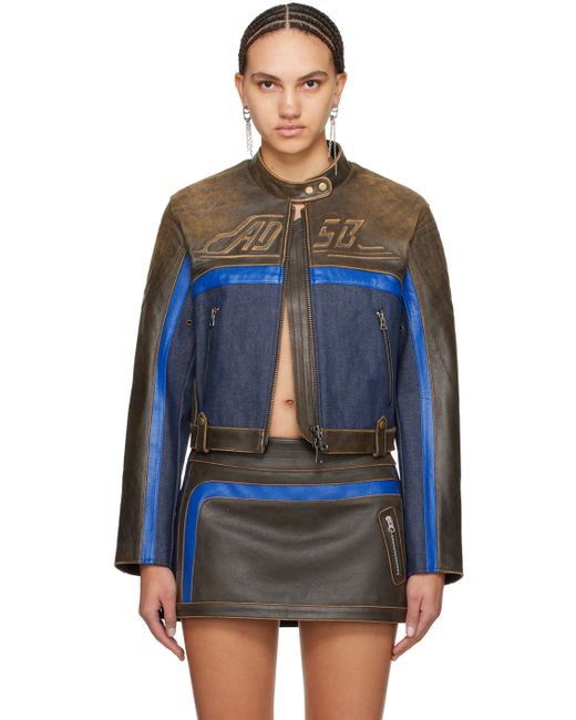 Andersson Bell Blue Racing Leather Jacket