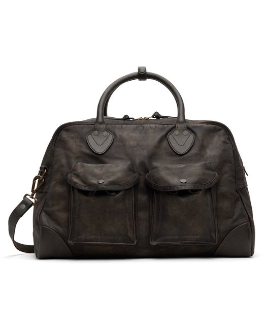 Rrl Leather Duffle Bag