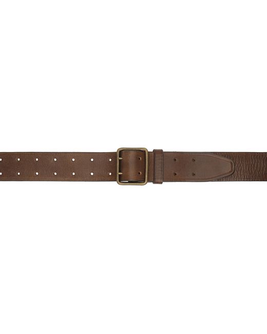 Rrl Leather Double-Prong Belt