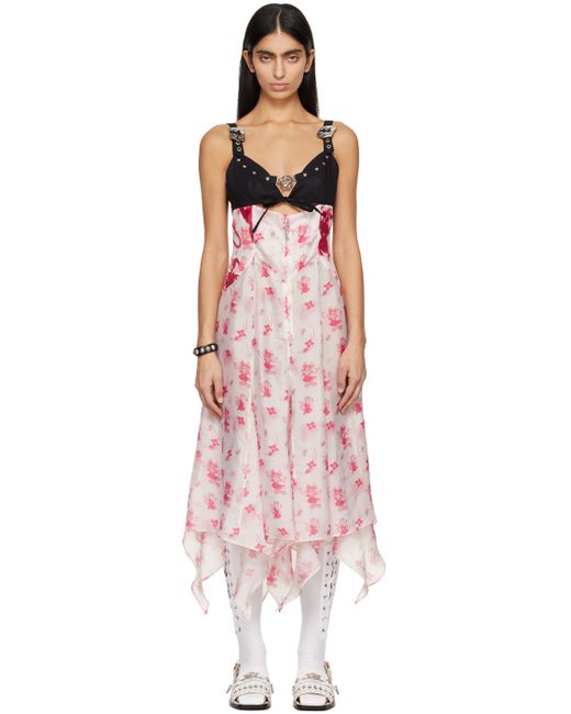 Chopova Lowena Pink Suski Midi Dress