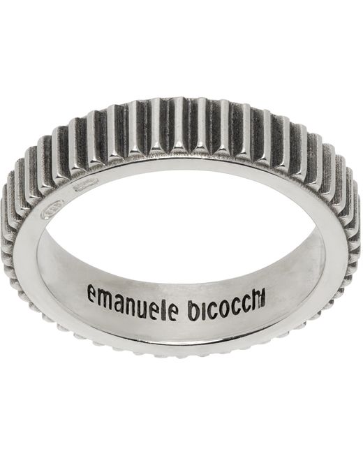 Emanuele Bicocchi Striped Band Ring