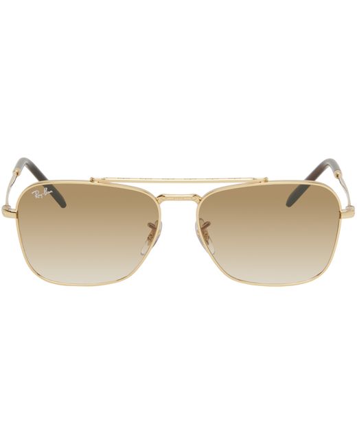 Ray-Ban Gold New Caravan Sunglasses