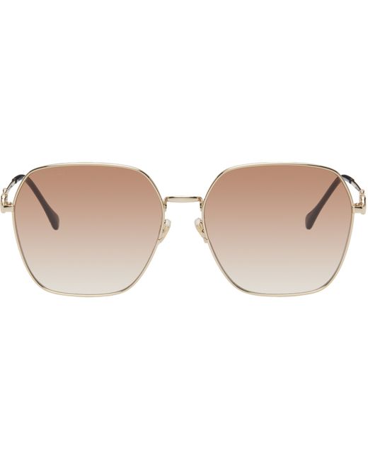 Gucci Gold Horsebit Sunglasses