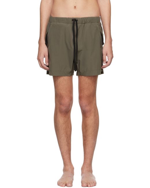 Thom/krom Khaki Pocket Swim Shorts