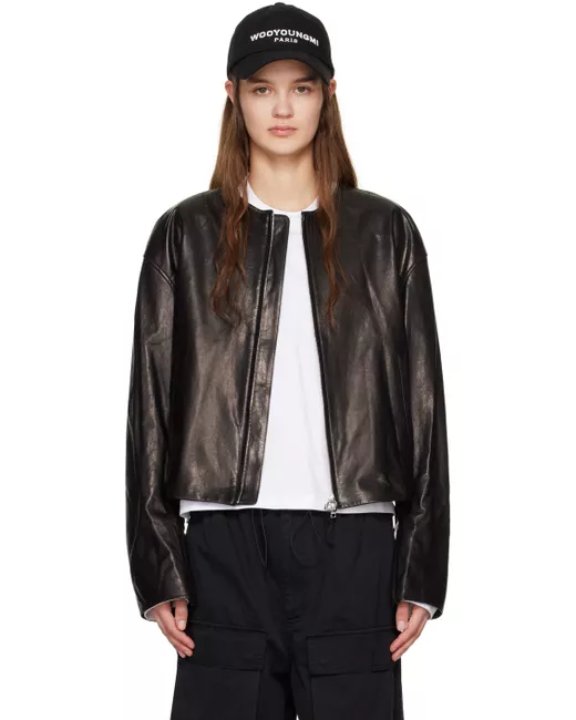 Wooyoungmi Zip Leather Jacket