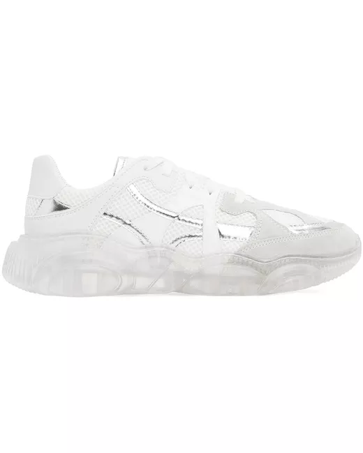 Moschino White Teddy Sole Sneakers