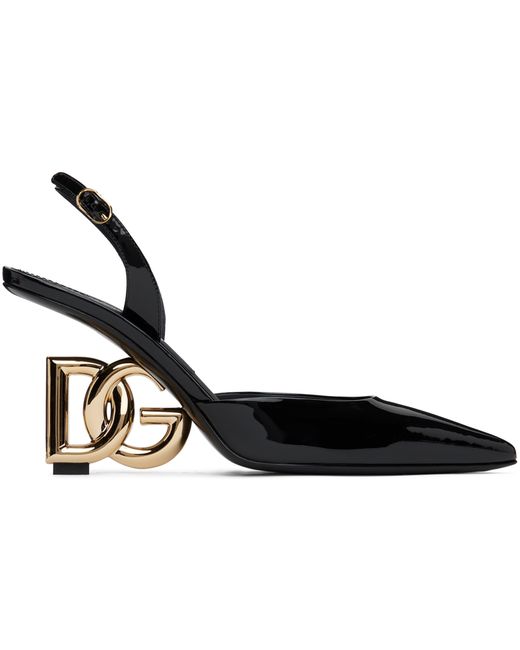 Dolce & Gabbana Patent Leather Slingback Heels