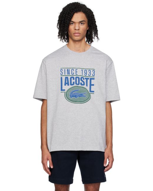 Lacoste Gray Graphic T-Shirt