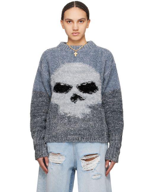 Erl Gray Intarsia Sweater