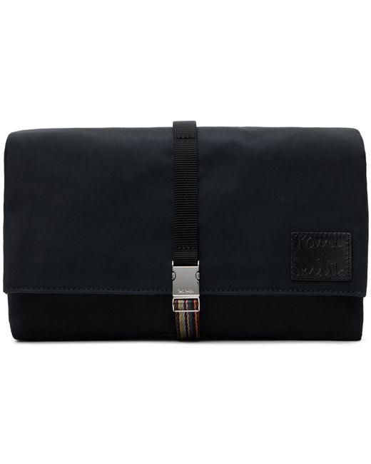Paul Smith Navy Canvas Fold-Out Wash Bag