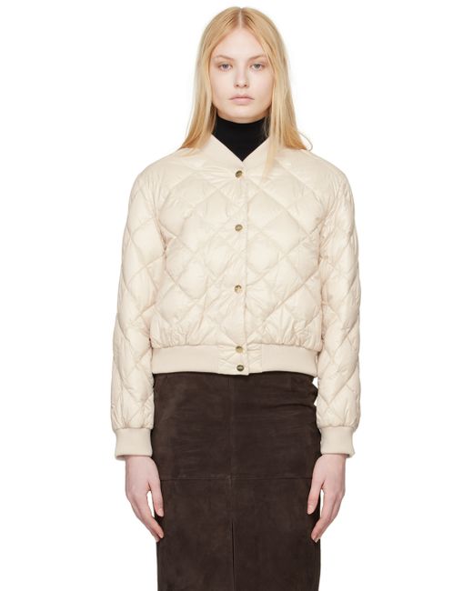 Max Mara The Cube Quilted Reversible Down Bomber Jacket