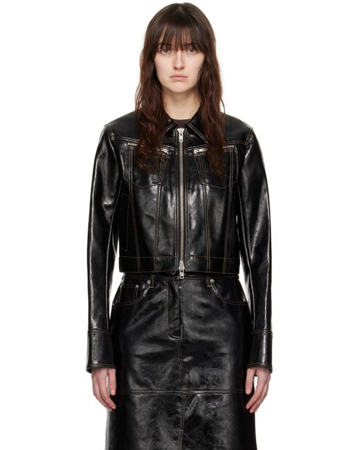 Stand Studio Effie Faux-Leather Jacket
