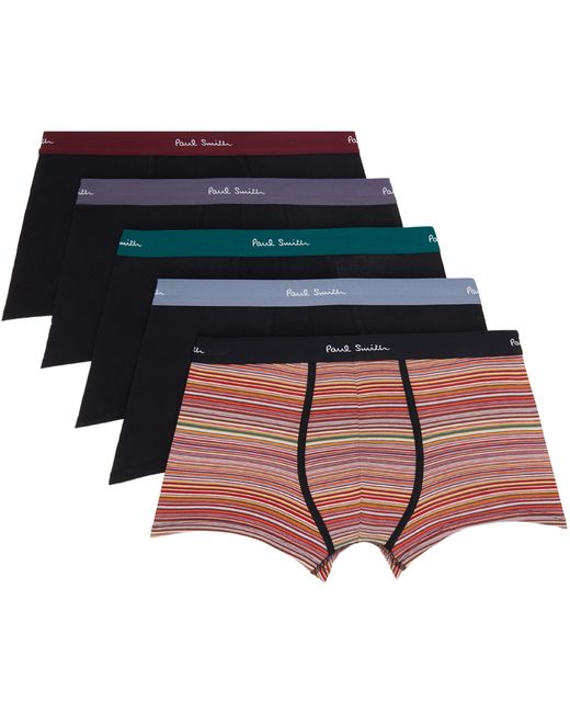 Paul Smith Five-Pack Multicolor Signature Stripe Boxers