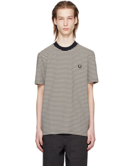 Fred Perry Off Black Stripe T-Shirt
