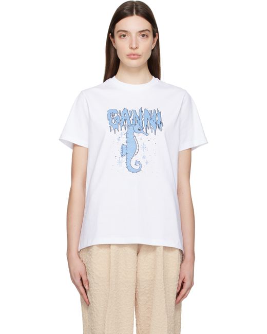 Ganni Seahorse T-Shirt