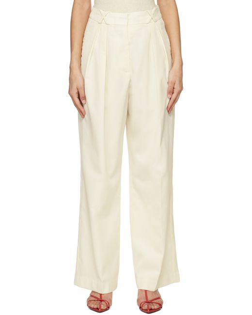 Róhe Off-White Tailored Trousers
