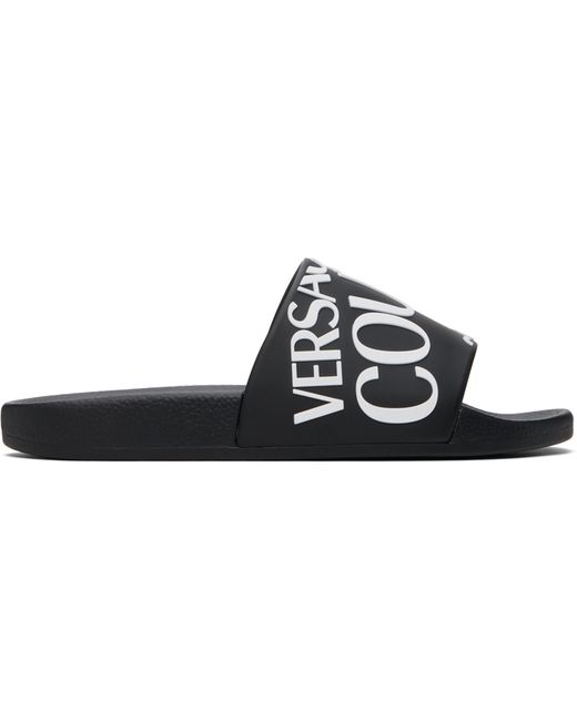 Versace Jeans Couture Embossed Pool Slides