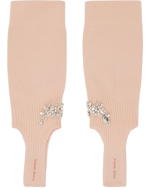 Simone Rocha Cluster Flower Stirrup Socks
