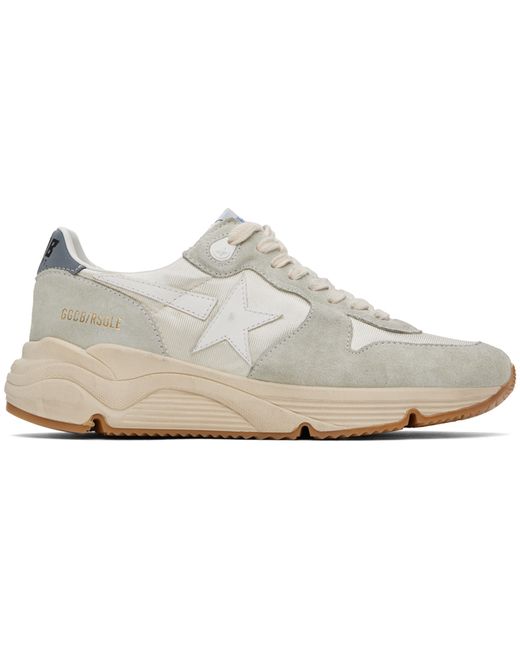 Golden Goose Gray Off-White Running Sole Sneakers
