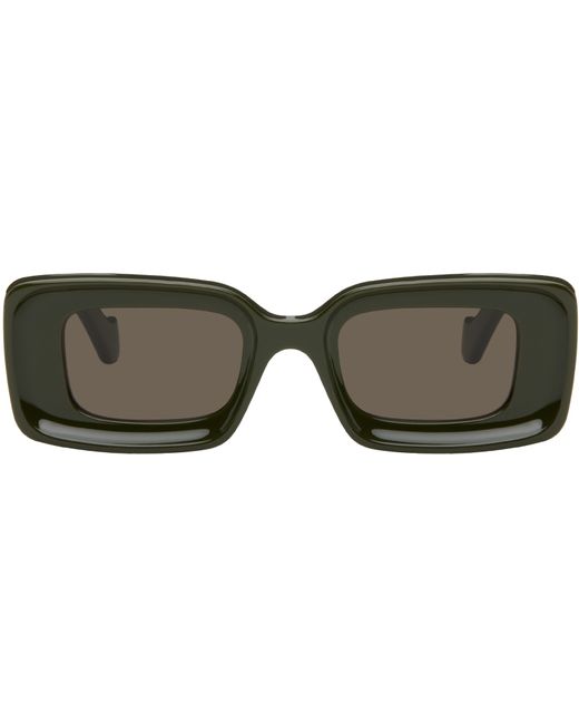 Loewe Khaki Rectangular Sunglasses