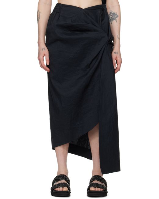 Issey Miyake Twisted Midi Skirt