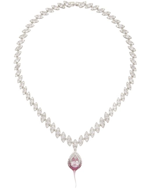 Ottolinger Exclusive Silver Diamond Dip Necklace