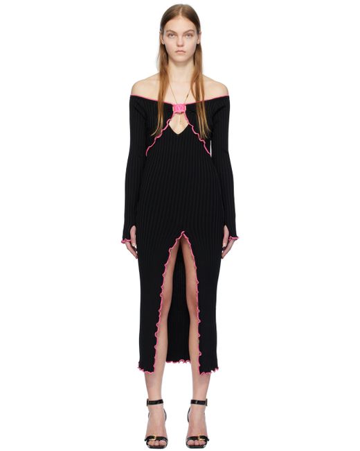 Versace Jeans Couture V-Emblem Midi Dress