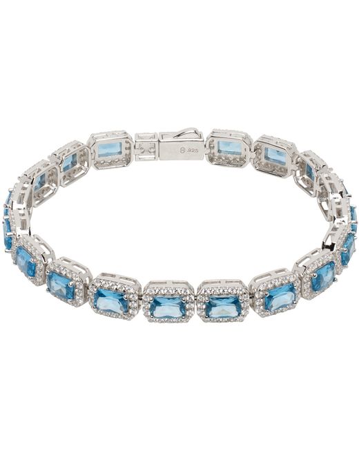 Hatton Labs Exclusive Blue Crown Stone Tennis Bracelet