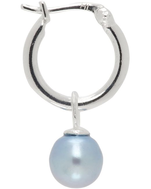 Hatton Labs Exclusive Blue Pearl Hoop Single Earring