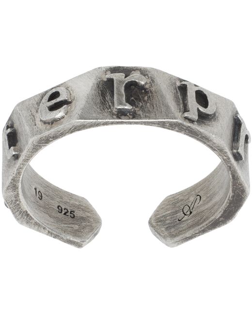 After Pray Signature Logo Carving Ring