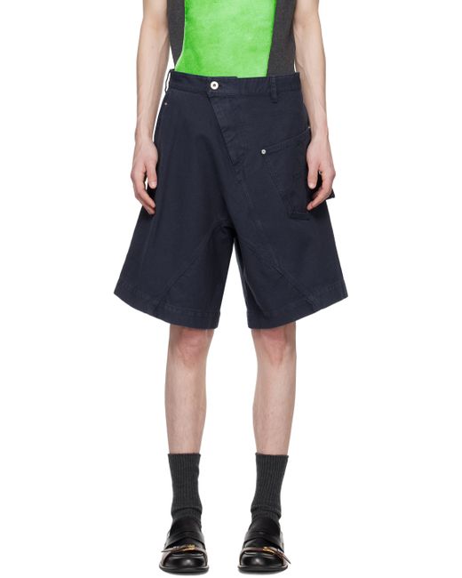 J.W.Anderson Navy Twisted Shorts
