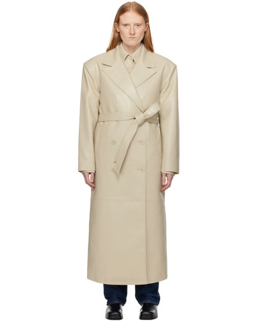 The Frankie Shop Tina Faux-Leather Trench Coat
