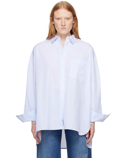 Anine Bing Blue White Chrissy Shirt