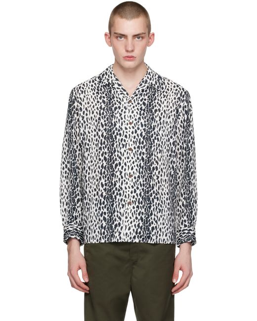 Wacko Maria White Leopard Shirt
