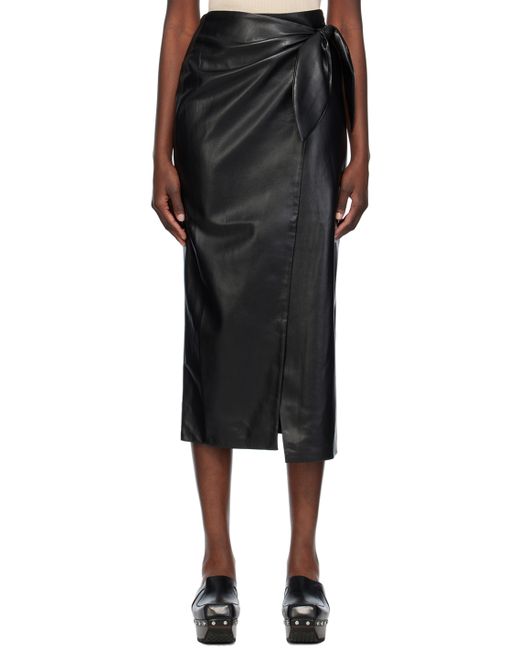 Nanushka Carola Vegan Leather Midi Skirt
