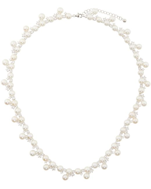 Hatton Labs Pearl Tennis Chain Necklace