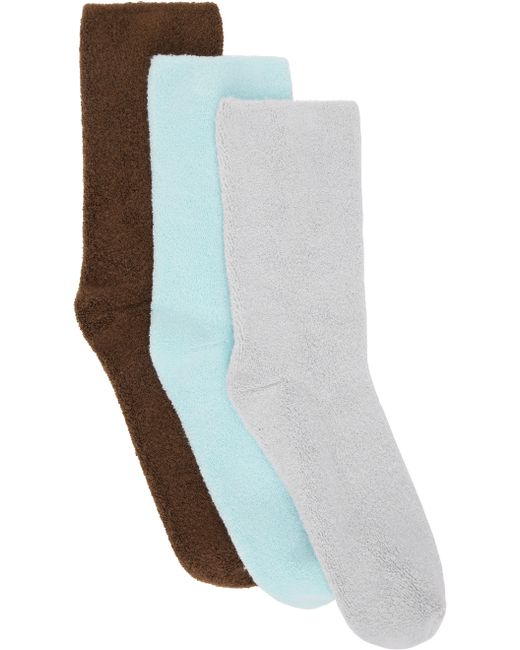 Baserange Exclusive Three-Pack Multicolor Buckle Overankle Socks