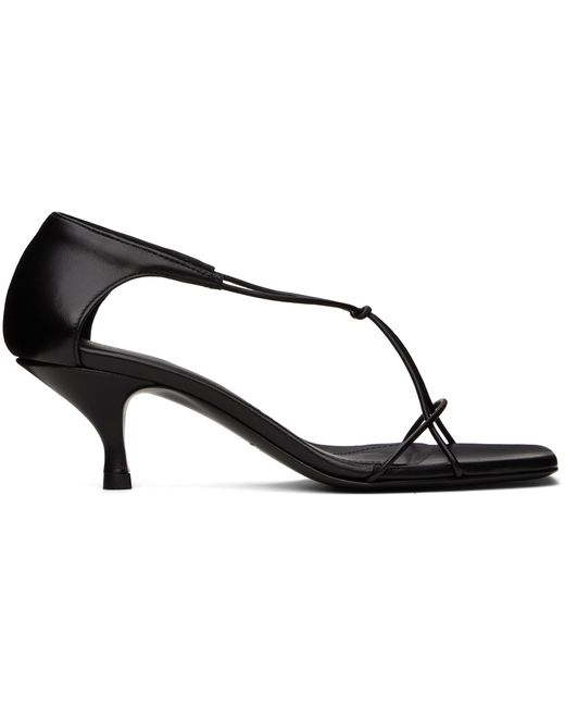 Totême The Leather Knot Heeled Sandals