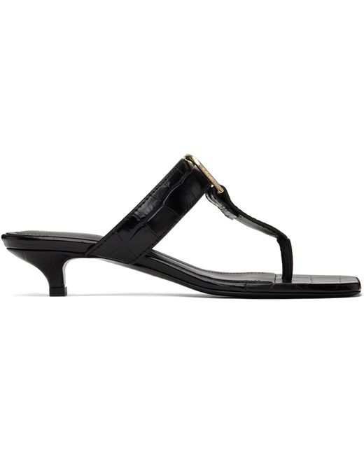 Totême The Belted Croco Heeled Sandals
