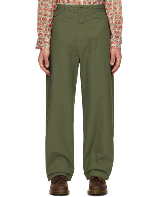 Engineered Garments Khaki Officer Trousers