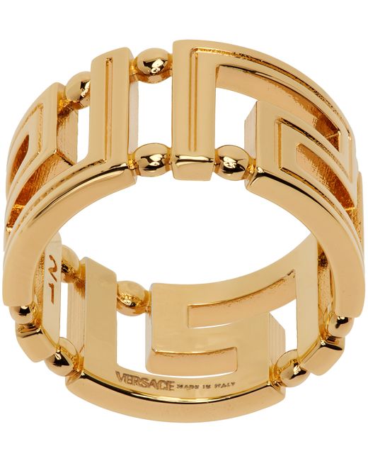 Versace Gold Greca Ring