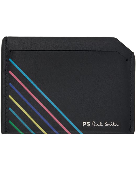 PS Paul Smith Leather Sports Stripe Credit Card Holder