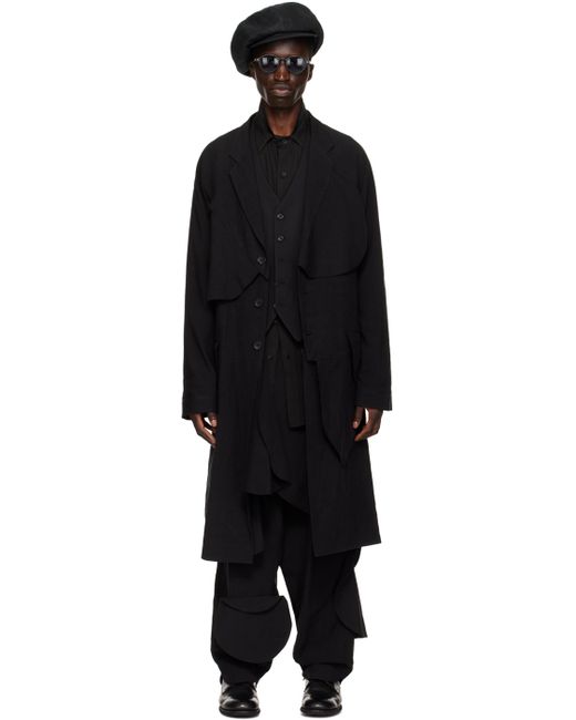 Yohji Yamamoto Paneled Coat
