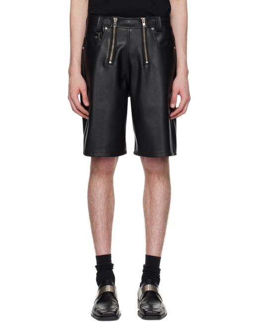 GmBH Faux-Leather Shorts